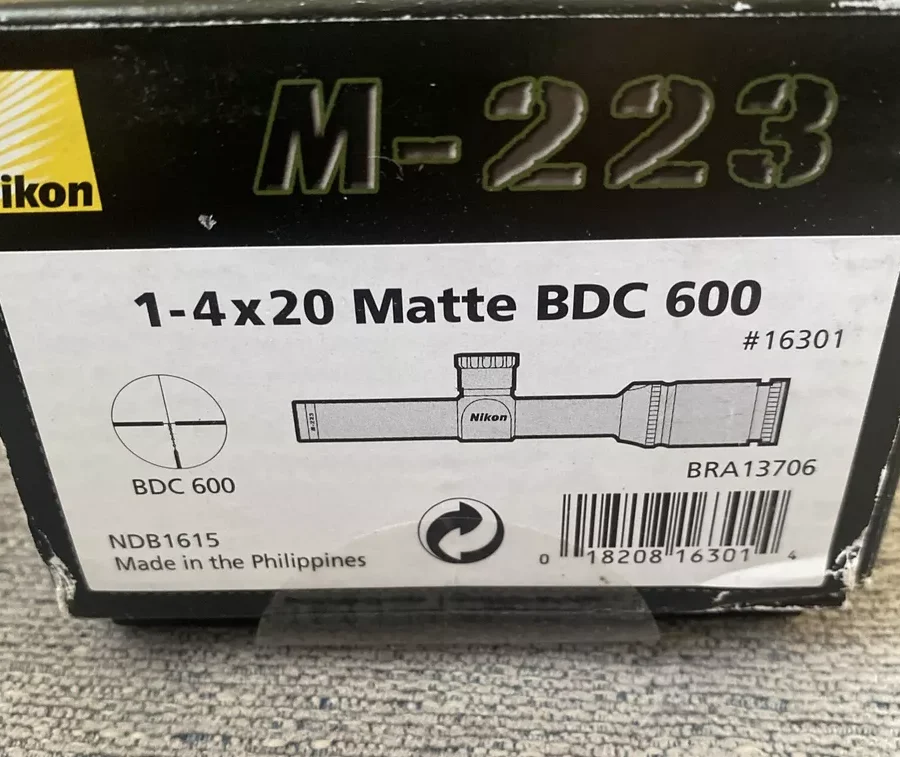 Nikon M-223 1-4×20 Matte BDC 600 Riflescope – 16301 - Image 4