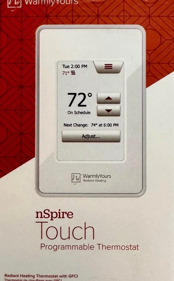 WarmlyYours nSpire Touch Programmable Thermostat with Floor Sensor - Image 2