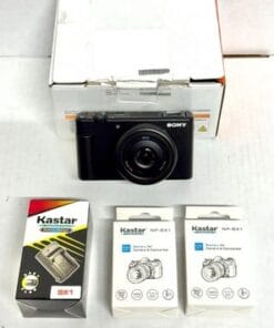 Sony ZV-1F Vlog Camera 20.1MP 4K WiFi Touchscreen + 2 Batteries & Charger.