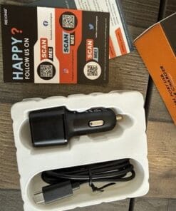 Rexing JetSpeed 78W Dual Port USB-C PD + USB-A QC3.0 Fast Car Charger Black - Image 4