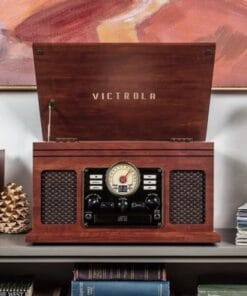 Victrola Quincy 6-in-1 Bluetooth Record Player VTA-200B Turntable CD Cassette Ra - Image 5