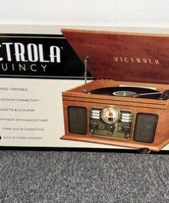 Victrola Quincy 6-in-1 Bluetooth Record Player VTA-200B Turntable CD Cassette Ra - Image 7