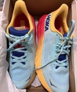HOKA Arahi 7 Men’s 10.5D Blue Yellow Red Stability Running Shoes 1147850 - Image 8