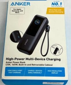 Anker 25K 165W Power Bank Portable Charger Built-In & Retractable USB-C Cable - Image 6