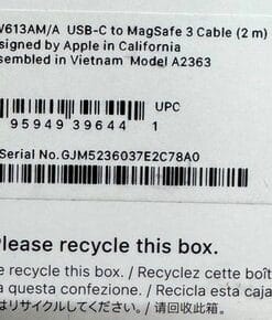 31 x Apple USB-C to MagSafe 3 Cable 2m Silver Genuine OEM MacBook Charger - Image 4