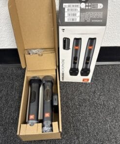 JBL Wireless Microphone System Dual Mics with Receiver Plug & Play UHF