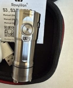 RovyVon S3 Ti Titanium EDC Flashlight USB-C Rechargeable 1800 Lumen w/ Case - Image 5