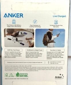 Anker 25000mAh Power Bank 165W A1695H11 Built-In Retractable USB-C Cables - Image 2