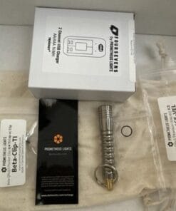 Prometheus Beta QRv3 ICE Titanium EDC Flashlight + Ti Clip USA Made