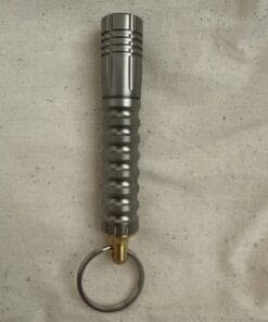Alternative view of Prometheus Beta QRv3 ICE Titanium EDC Flashlight + Ti Clip USA Made