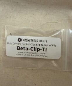 Prometheus Beta QRv3 ICE Raw Titanium EDC Flashlight + Ti Clip USA Made - Image 8