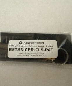 Alternative view of Prometheus Beta QRv3 Copper Patina EDC Keychain Flashlight AAA USA