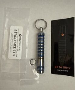 Prometheus Beta QRv3 ICE Two Tone Blue Titanium EDC Keychain Flashlight