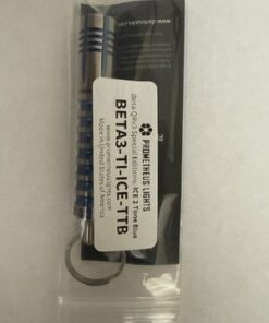 Alternative view of Prometheus Beta QRv3 ICE Two Tone Blue Titanium EDC Keychain Flashlight