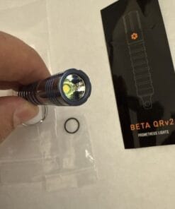 Prometheus Beta QRv3 ICE Two Tone Blue Titanium EDC Keychain Flashlight - Image 3