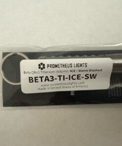 Alternative view of Prometheus Lights Beta QRv3 Titanium ICE Stonewashed Keychain Flashlight