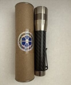 Prometheus Alpha Carbon Flashlight Titanium 18350 Triple LED EDC USA