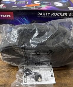 ION Audio Party Rocker Go Bluetooth Speaker 60W Lights Portable Boombox - Image 4