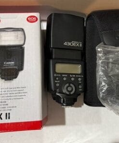 Canon Speedlite 430EX II Flash for Canon DSLR TTL Shoe Mount w/ Case Box