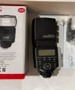 Canon Speedlite 430EX II Flash for Canon DSLR TTL Shoe Mount w/ Case Box - Image 2