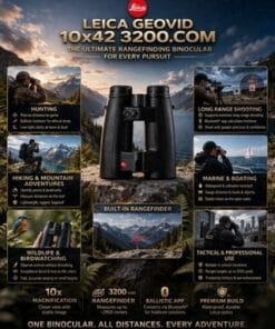 Leica Geovid 10x42 3200.COM Rangefinding Binoculars Laser Ballistic 40807 - Image 6