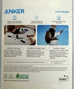 Anker 25000mAh Power Bank 165W A1695H11 Built-In Retractable USB-C Cables - Image 7