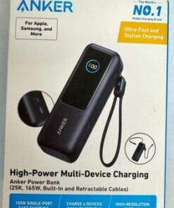 Anker 25000mAh Power Bank 165W A1695H11 Built-In Retractable USB-C Cables - Image 8