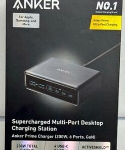 Anker Prime 200W 6-Port GaN Desktop Charger 4 USB-C 2 USB-A ActiveShield 3.0 - Image 2