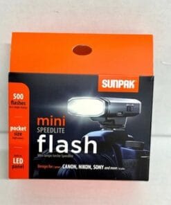 Alternative view of Sunpak DF1200X Mini Speedlite Flash w/ LED Panel USB-C Rechargeable