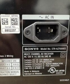 Sony STR-AZ7000ES 13.2CH 8K AV Receiver Dolby Atmos DTS:X HDMI 2.1 - Image 14