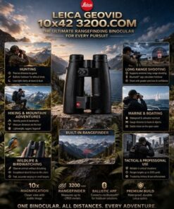 Leica Geovid 10x42 3200.COM Laser Rangefinding Binoculars Ballistic 40807. - Image 12