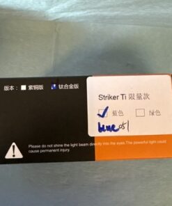 Manker Striker Ti Limited Edition Blue Tactical Flashlight USB-C 2300LM - Image 4