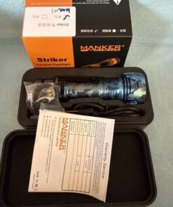 Manker Striker Ti Limited Edition Blue Tactical Flashlight USB-C 2300LM - Image 5