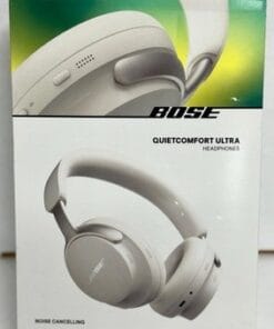 Bose QuietComfort Ultra Headphones Light White ANC Bluetooth w/ Case USB-C/AUX - Image 5