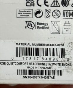 Bose QuietComfort Headphones Wireless ANC White Smoke + Case + Audio Cable - Image 6
