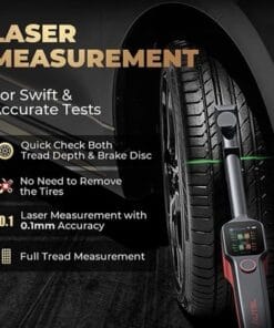 Autel MaxiTPMS TBE200E Laser Tire Tread Depth & Brake Disc Wear Tester Examiner - Image 6