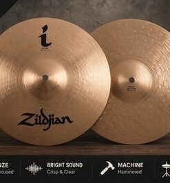 Alternative view of Zildjian I Series 13” Hi Hat Cymbals Pair ILH13HP B8 Bronze Set