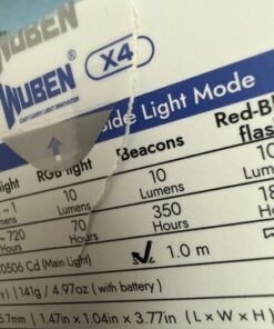 WUBEN X4 1500LM EDC Flashlight USB-C Rechargeable IP68 205m Beam RGB - Image 16