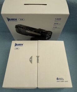 Alternative view of WUBEN X4 1500LM EDC Flashlight USB-C Rechargeable IP68 205m Beam RGB Black