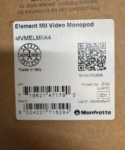 Manfrotto Element MII Video Monopod Fluid Base MVMELMIIA4 Aluminum 4 Section - Image 7