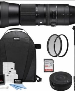 Sigma 150-600mm F5-6.3 DG OS HSM Nikon Bundle Dock Filter Bag Mono