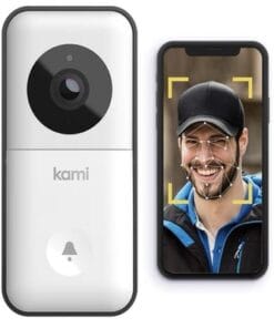 Kami Smart Video Doorbell Camera WiFi HD 1080p Night Vision 2-Way Audio IP65