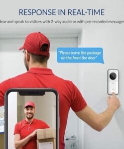 Kami Smart Video Doorbell Camera WiFi HD 1080p Night Vision 2-Way Audio IP65 - Image 4