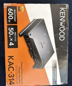 Kenwood KAC-314 4 Channel Amplifier Class D 600W Car Audio Stereo Amp Hi-Res - Image 9