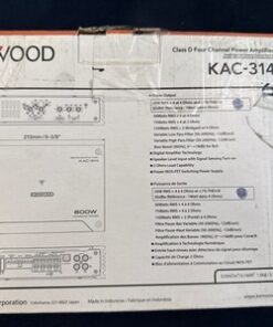 Kenwood KAC-314 4 Channel Amplifier Class D 600W Car Audio Stereo Amp Hi-Res - Image 7
