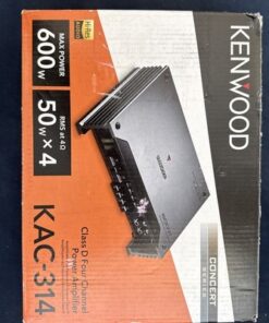 Kenwood KAC-314 4 Channel Amplifier Class D 600W Car Audio Stereo Amp Hi-Res - Image 6