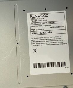Kenwood KAC-314 4 Channel Amplifier Class D 600W Car Audio Stereo Amp Hi-Res - Image 5