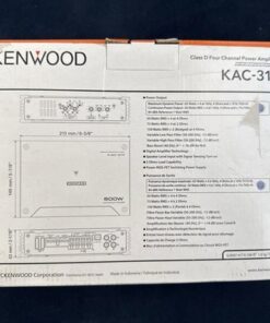 Kenwood KAC-314 4 Channel Amplifier Class D 600W Car Audio Stereo Amp Hi-Res - Image 11