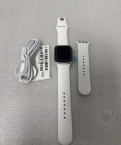 Apple Watch Series 6 44mm GPS + Cellular Silver Aluminum White Sport Band #6