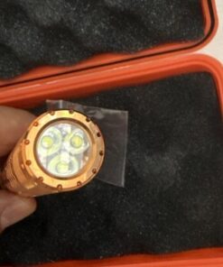 ReyLight Dawn Copper Flashlight XPL HI 6000K 18650 EDC LED Light w/ Case - Image 4